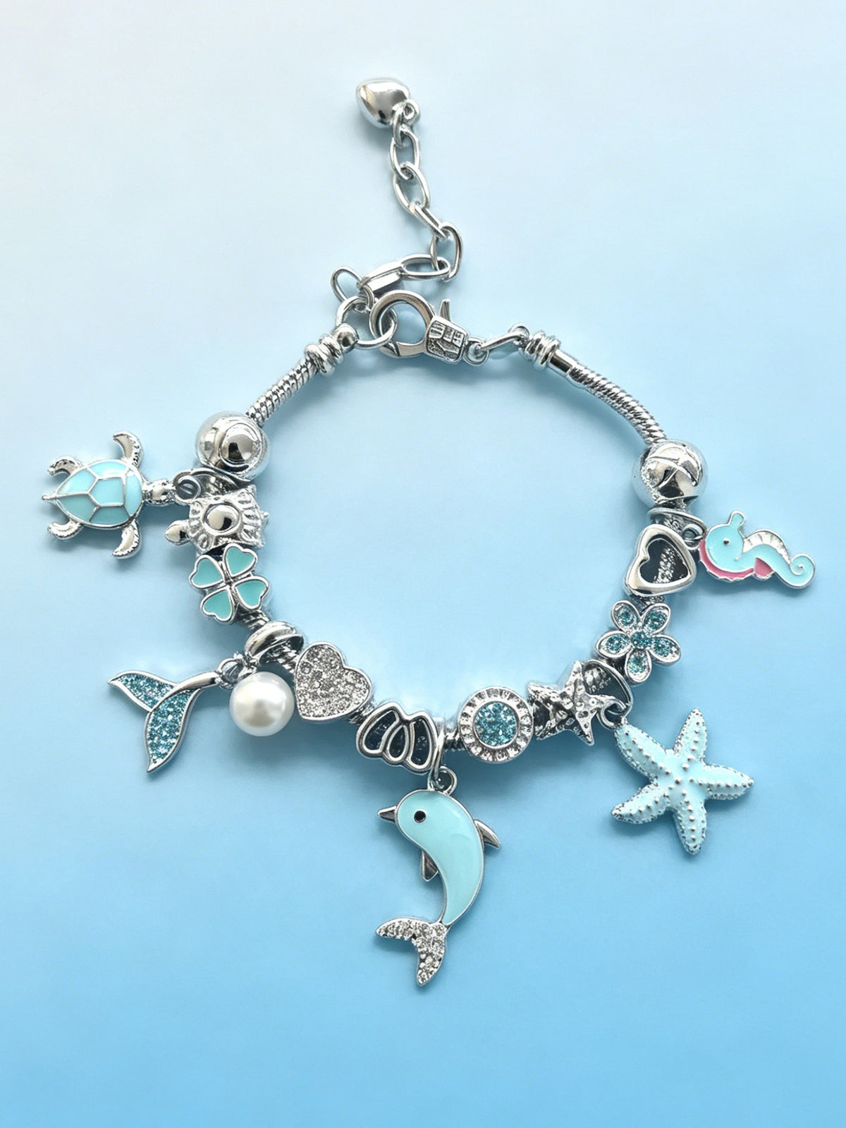 European and american beaded bracelet multi-element fashion jewelry bracelet