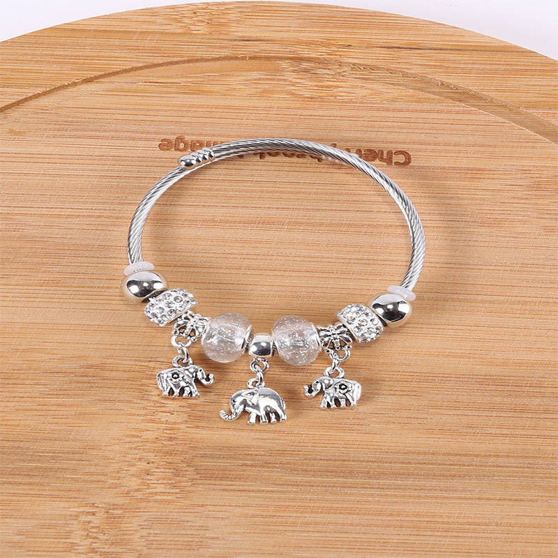 European and american beaded bracelet multi-element fashion jewelry bracelet