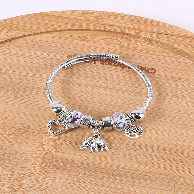 European and american beaded bracelet multi-element fashion jewelry bracelet