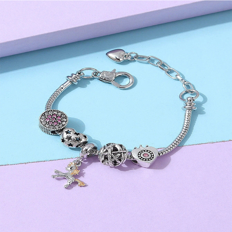 European and american beaded bracelet multi-element fashion jewelry bracelet