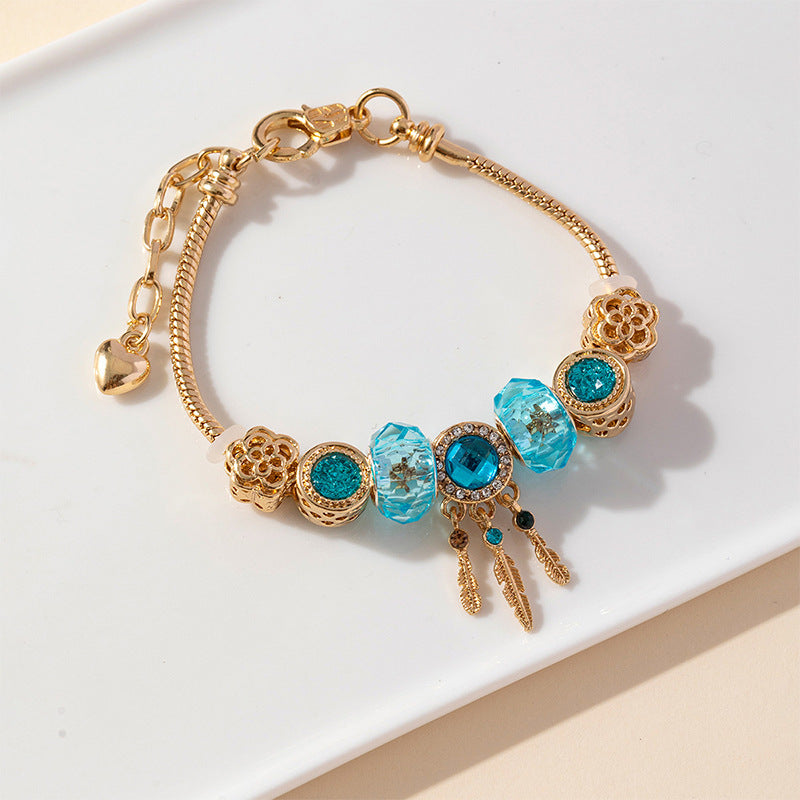 European and american beaded bracelet multi-element fashion jewelry bracelet
