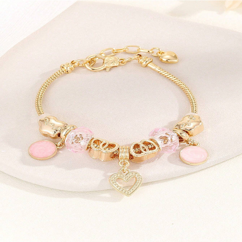 European and american beaded bracelet multi-element fashion jewelry bracelet