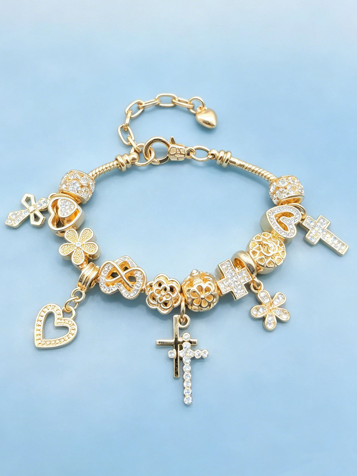 European and american beaded bracelet multi-element fashion jewelry bracelet
