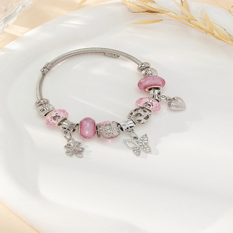 European and american beaded bracelet multi-element fashion jewelry bracelet