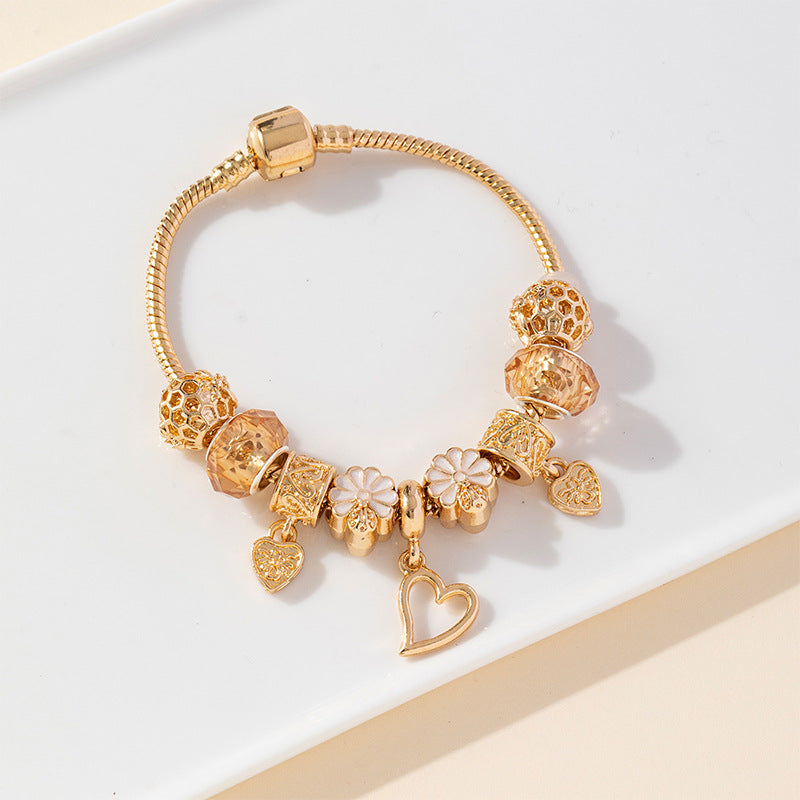 European and american beaded bracelet multi-element fashion jewelry bracelet